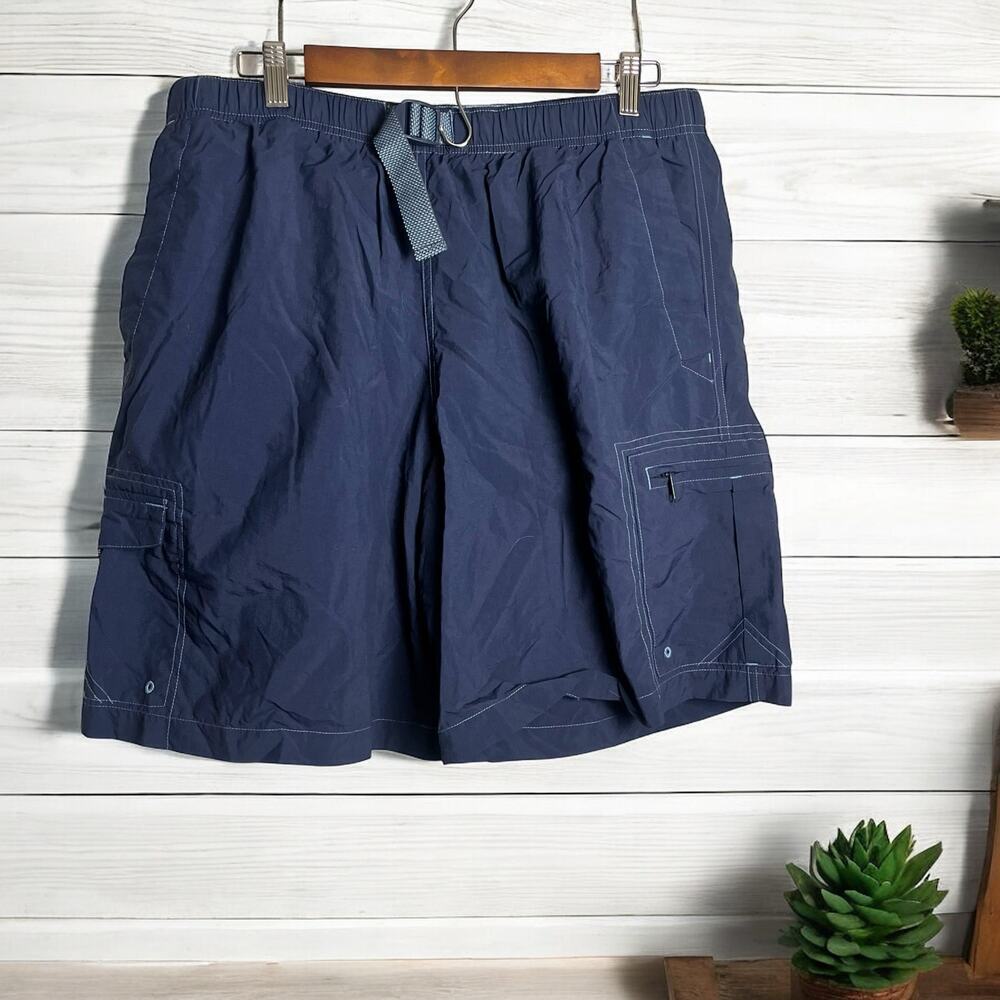 Columbia Men's Hiking Shorts-Dark Blue -Size L